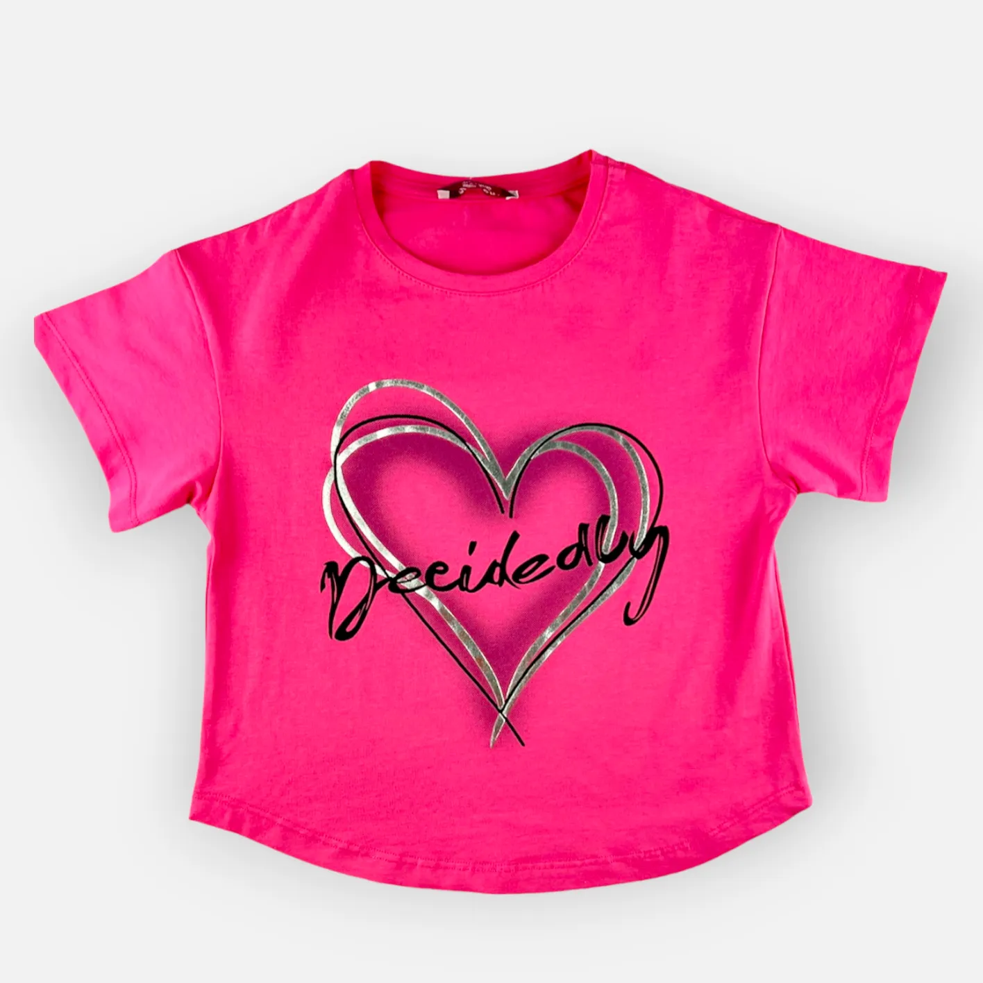 Doodle Heart Girls Cotton Shirt