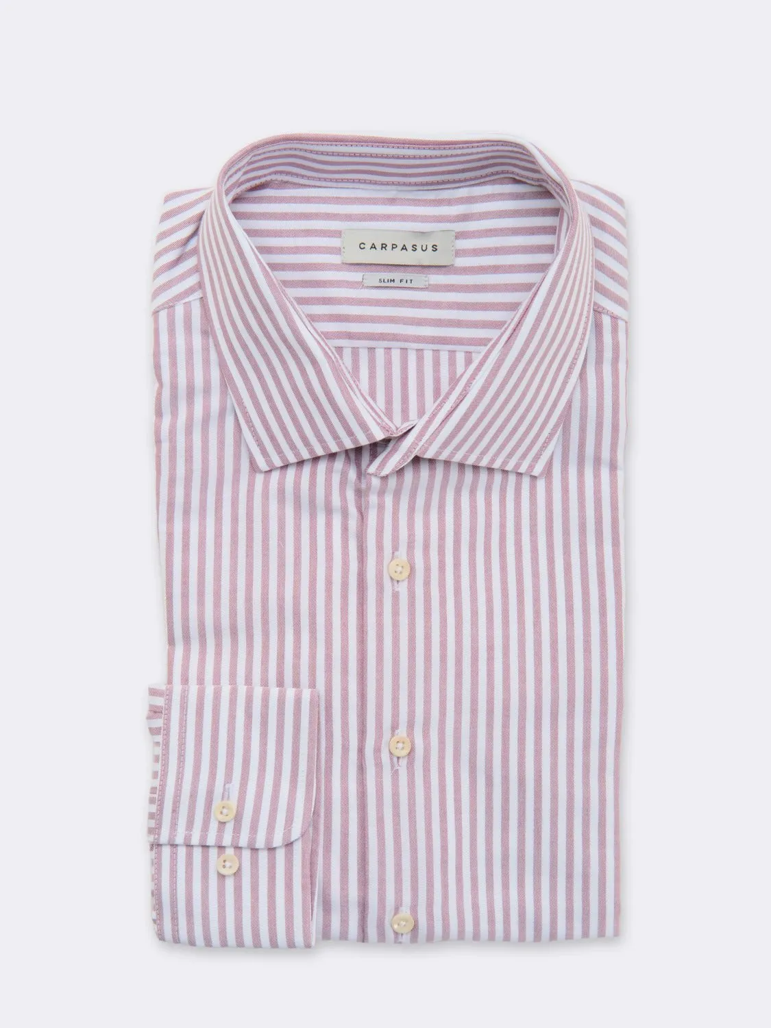 Dress Shirt Slim Fit Braga Stripes Red