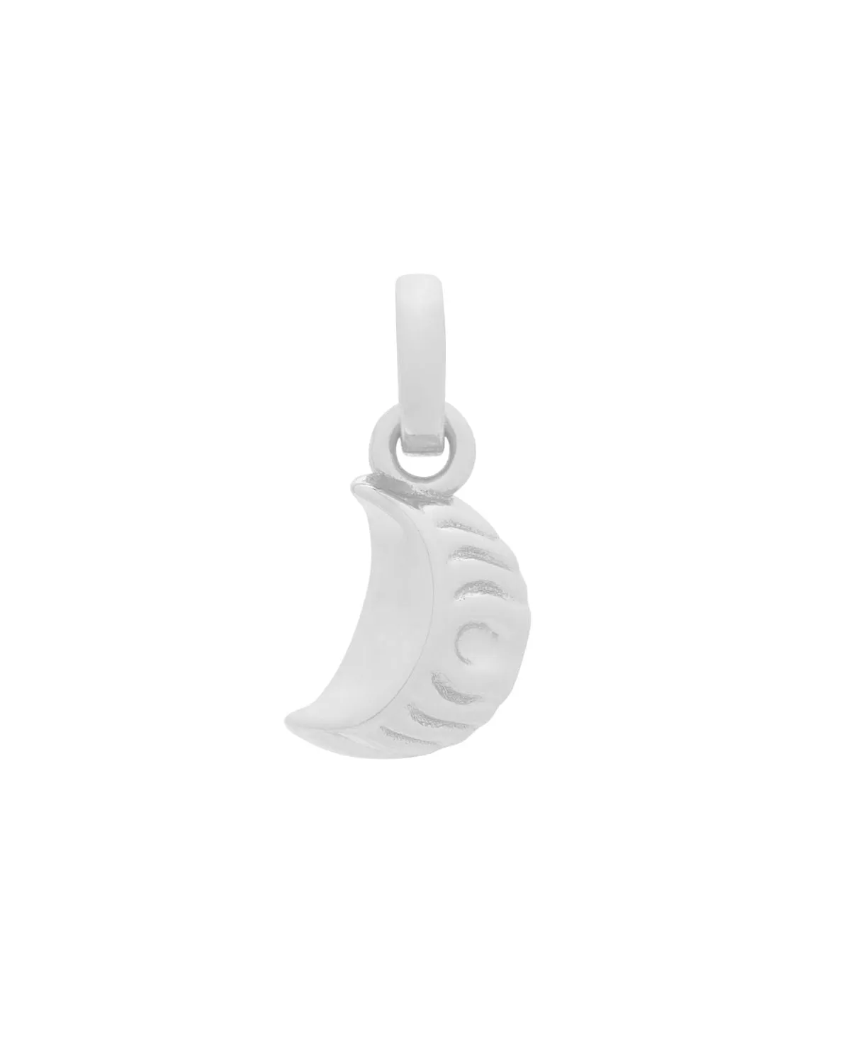 Dumpling Pendant Charm - Sterling Silver