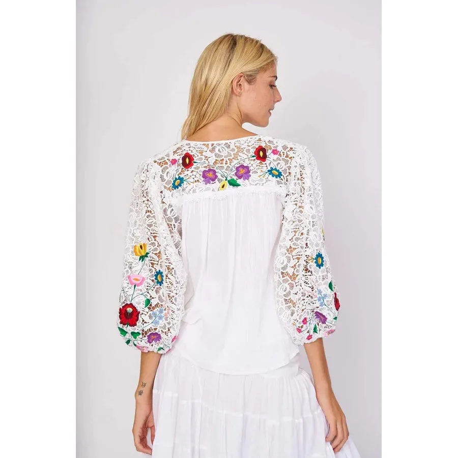 Eliette Embroidered Top