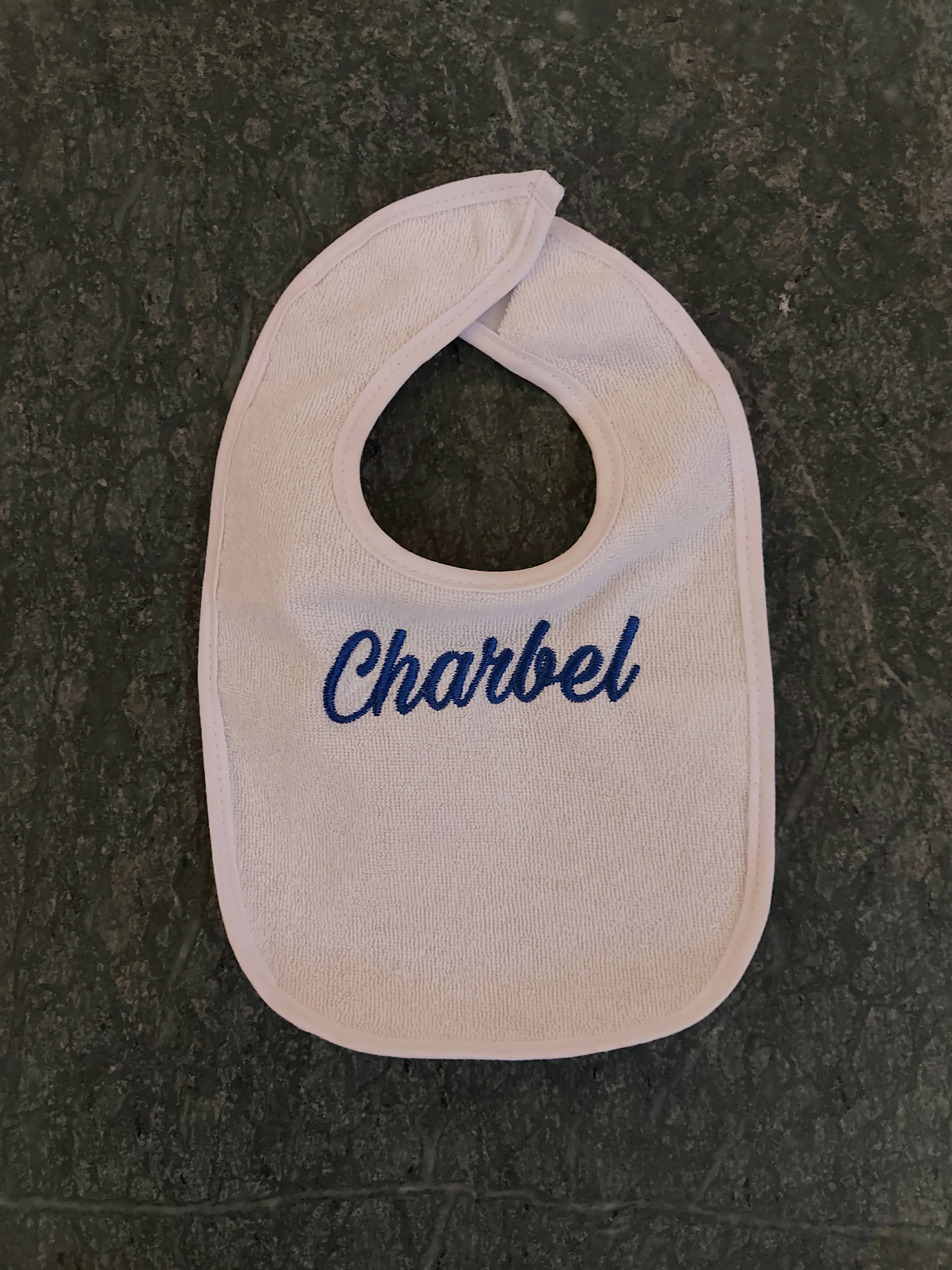 Embroidered bib