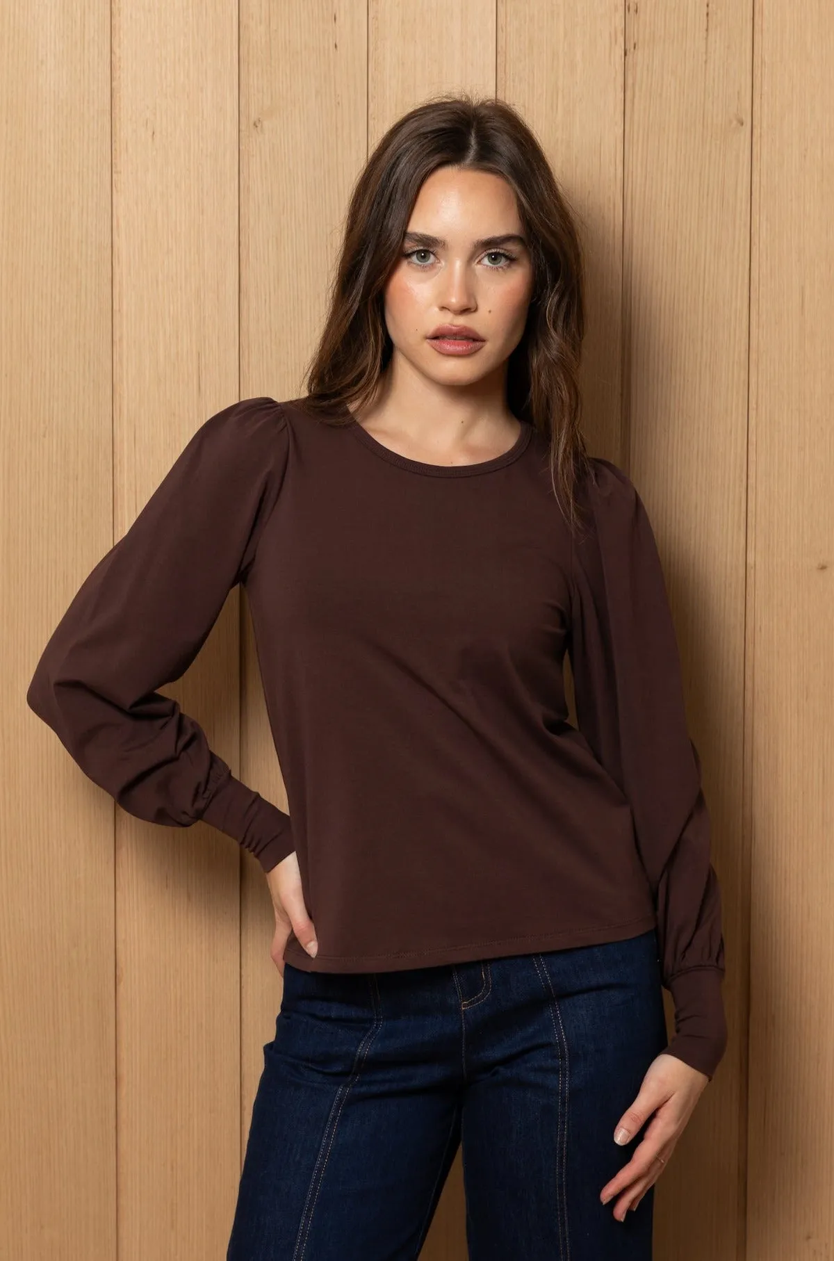 ESPRESSO Bell Sleeve Top