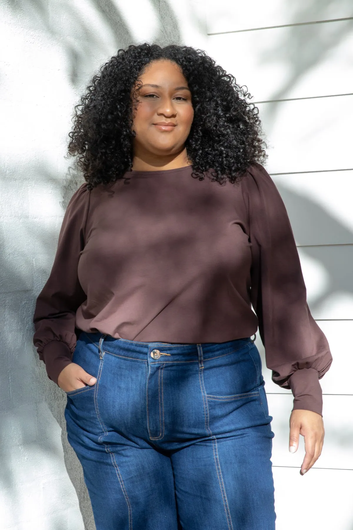 ESPRESSO Bell Sleeve Top