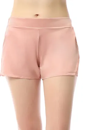 Eternal Bliss Satin Shorts - Mellow Rose