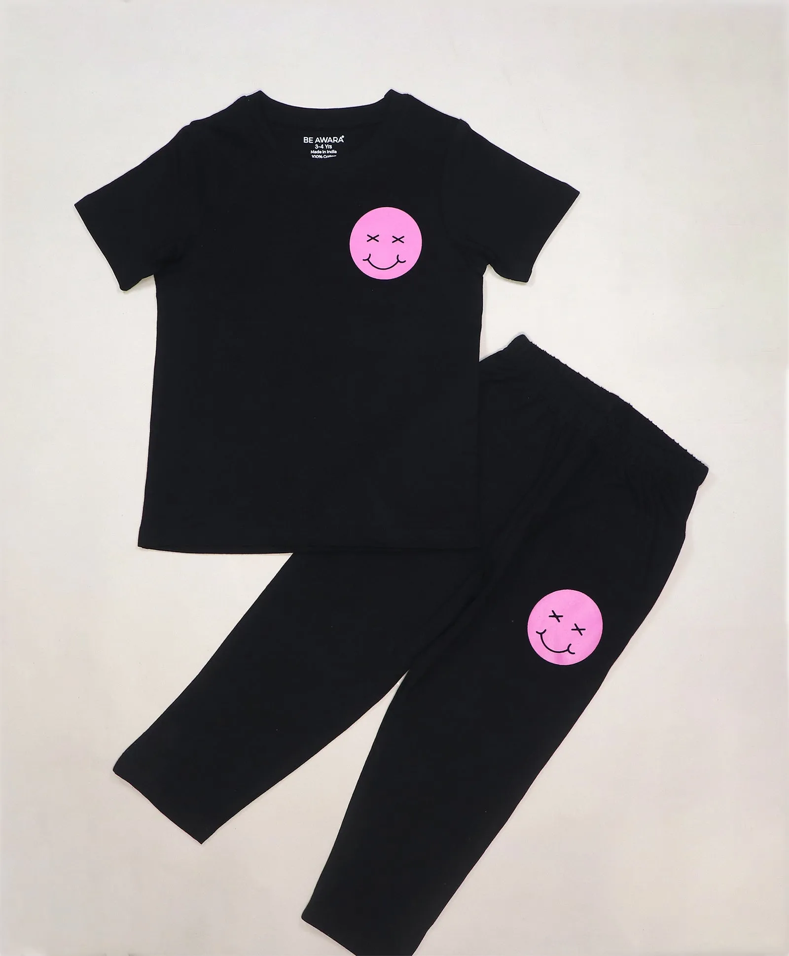 Every Thing Will Be Okay Kids Half Sleeves T-Shirt & Lounge Pants Set