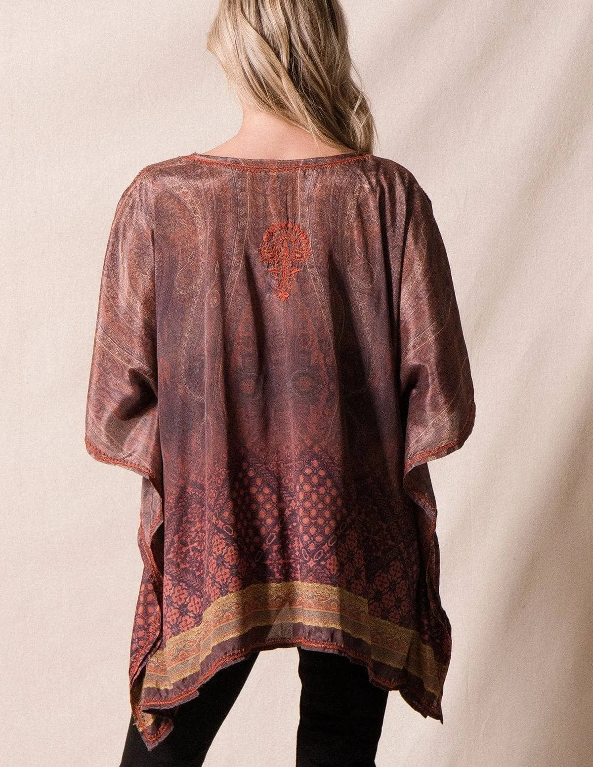 Fair Trade Flowy Tunic - Amber - As-Is-Clearance