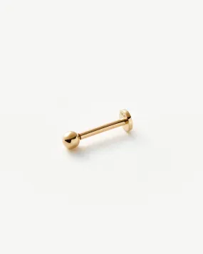 Fine Round Single Labret Stud Earring