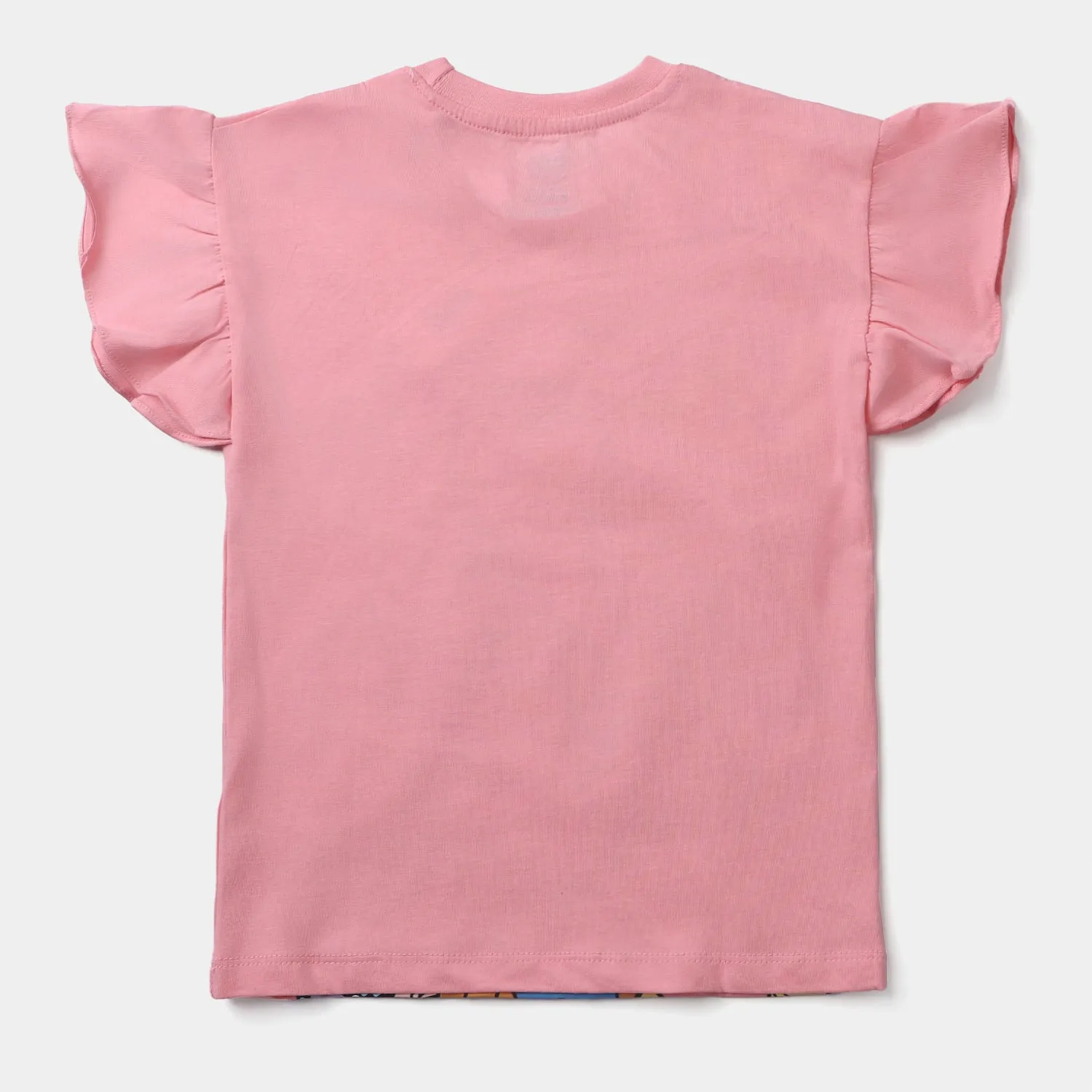 Girls Cotton Jersey T-Shirt H/S Princess-C.Pink