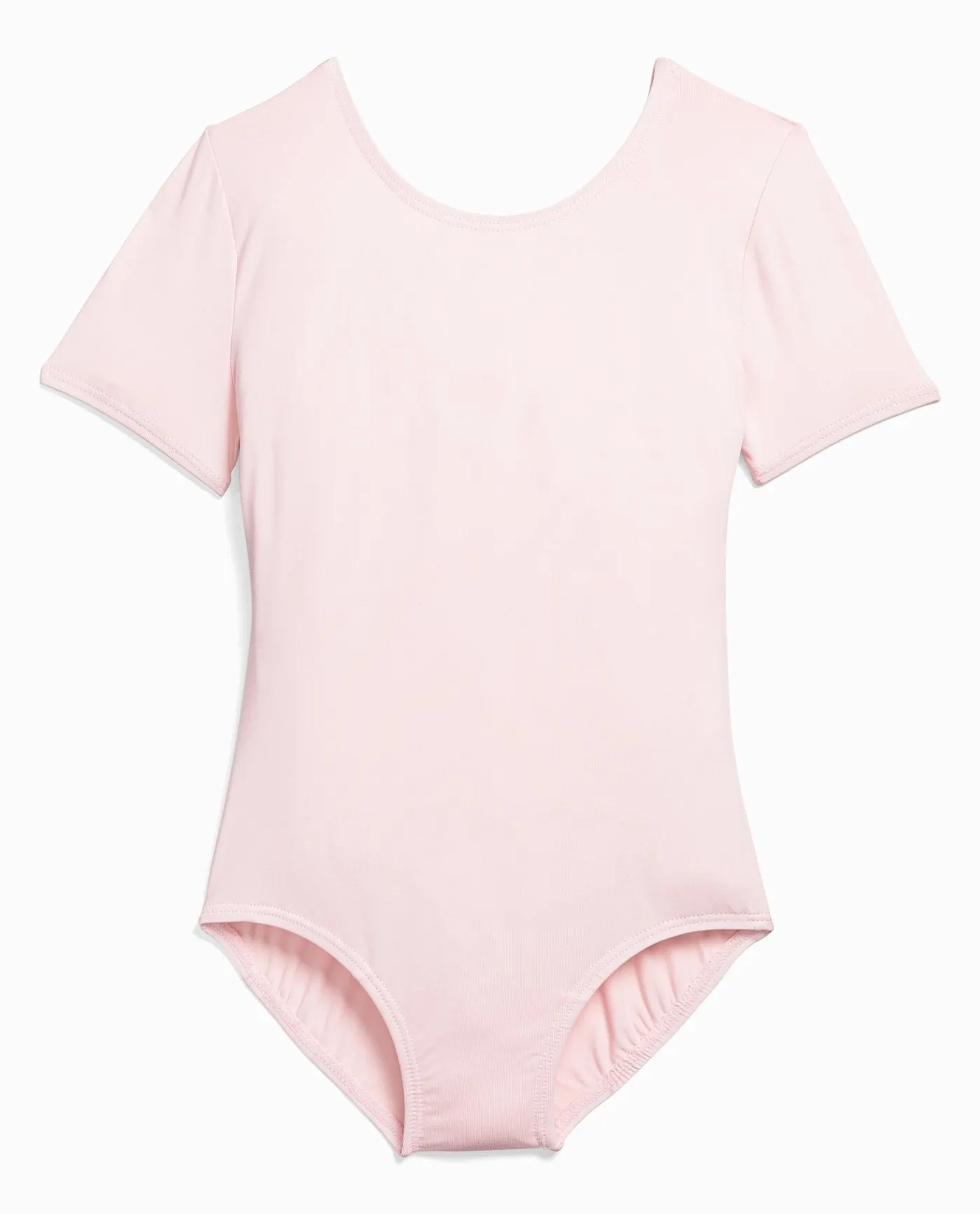 Girl's Nylon Short Sleeve Leotard