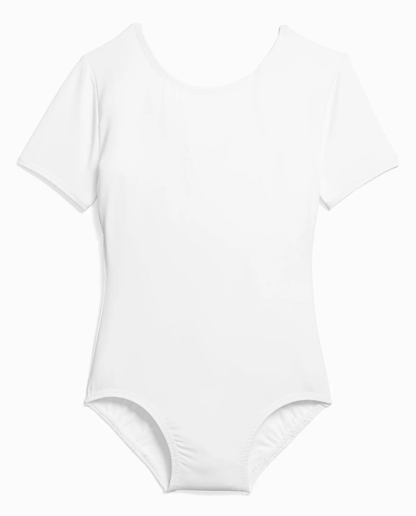 Girl's Nylon Short Sleeve Leotard