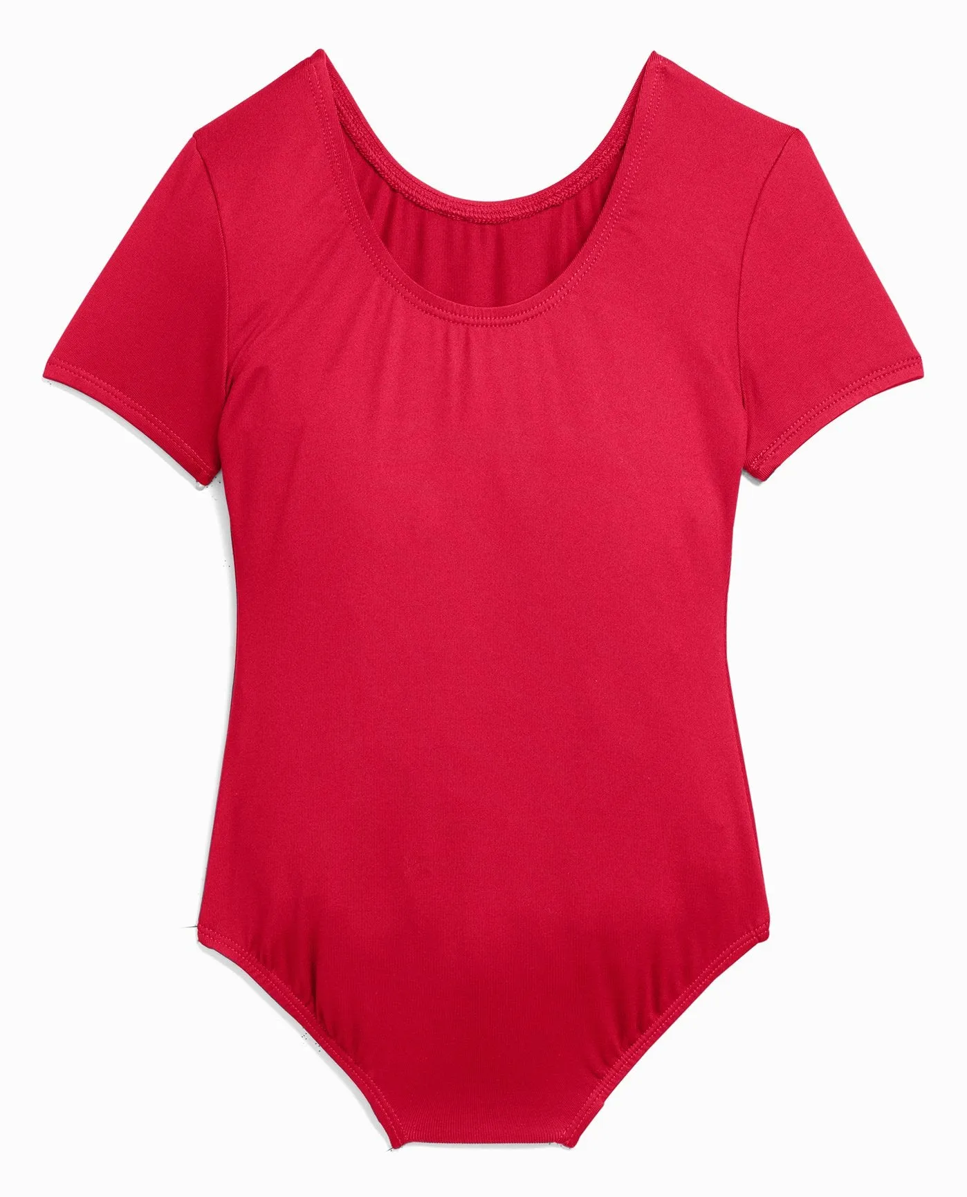 Girl's Nylon Short Sleeve Leotard