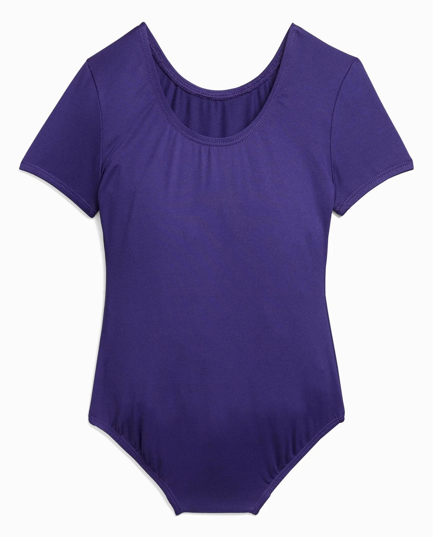 Girl's Nylon Short Sleeve Leotard