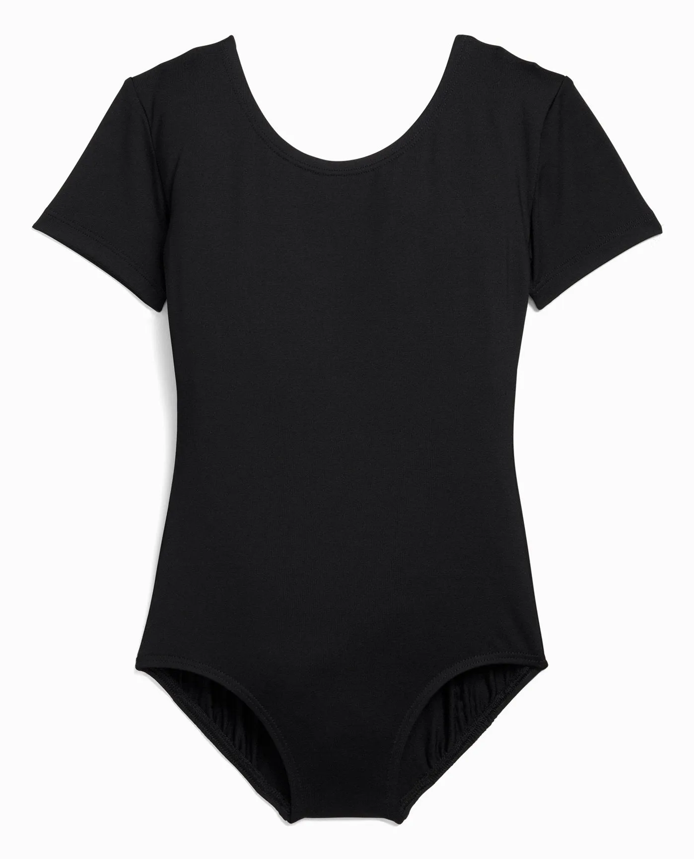 Girl's Nylon Short Sleeve Leotard