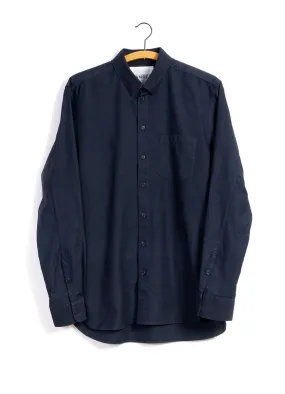 HAAKON | Hidden Button Down Shirt | Navy