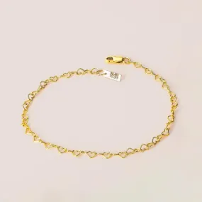 Heart Link Chain Bracelet