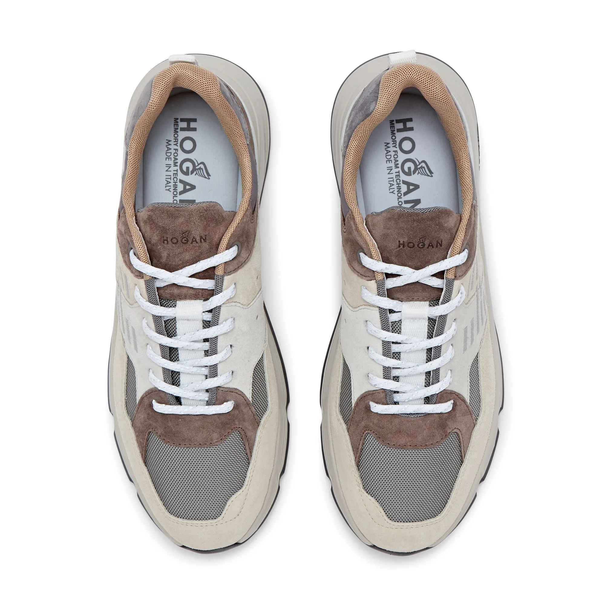 HOGAN Hyperlight Runner Trainer (Beige / Grey)