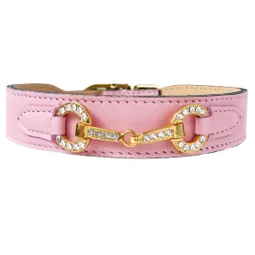 Holiday Dog Collar in Sweet Pink & Gold