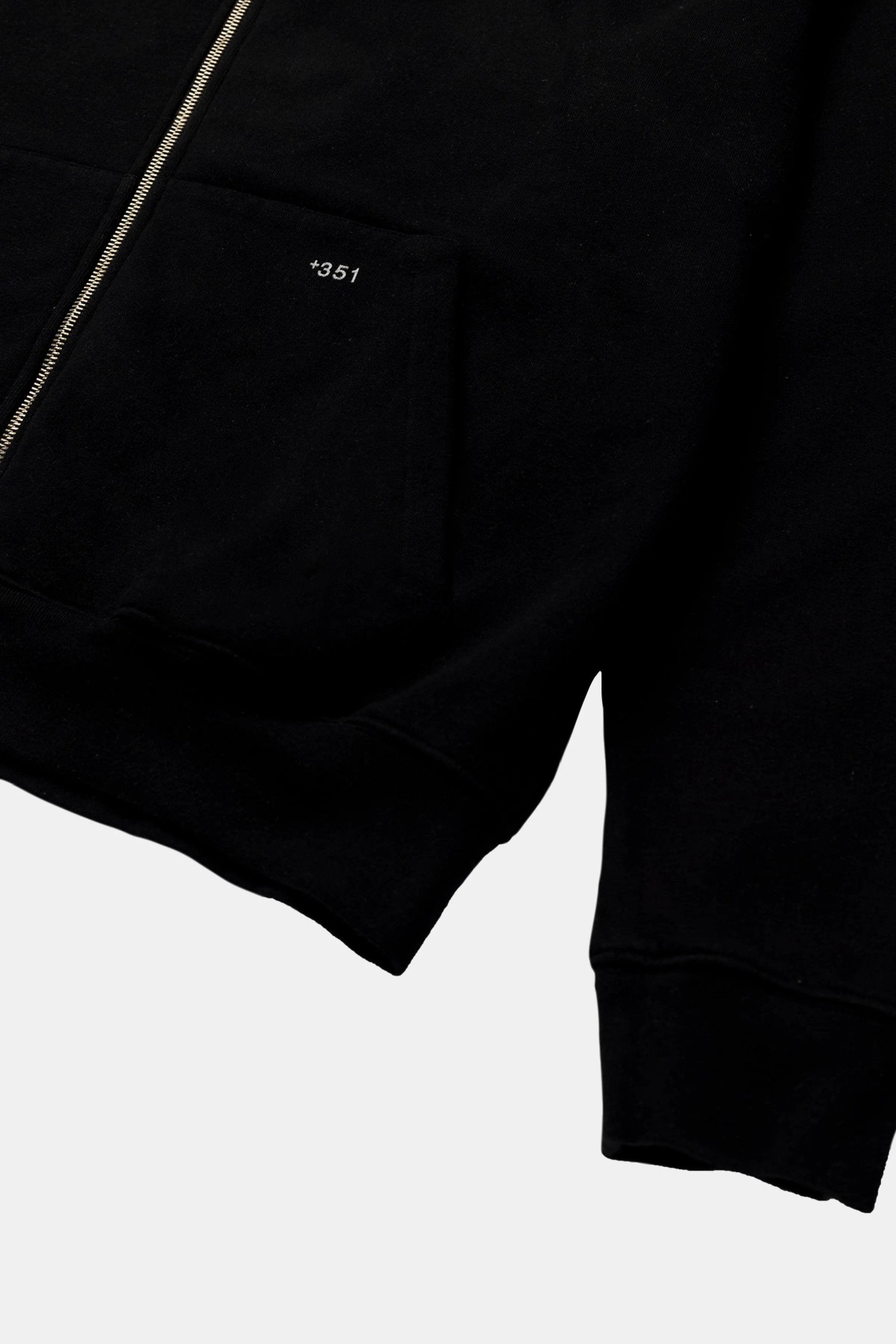 HOODIE ZIP BLACK