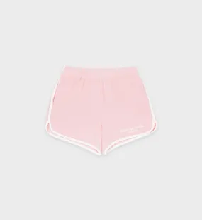 Hotel du Cap Cursive Terry Short - Eden Pink/White