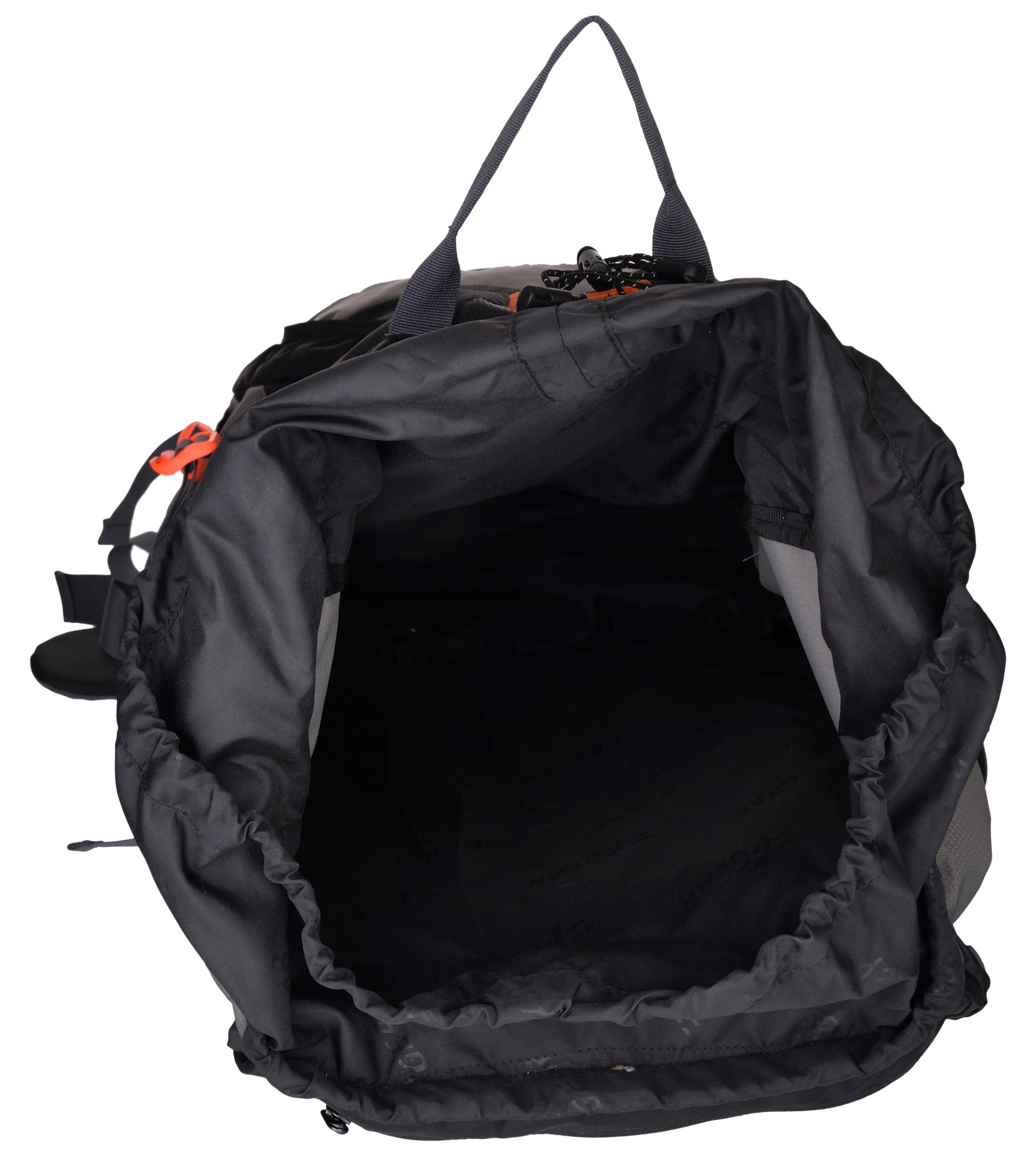 Hunter 75L Black Grey Diamond Rucksack with Raincover