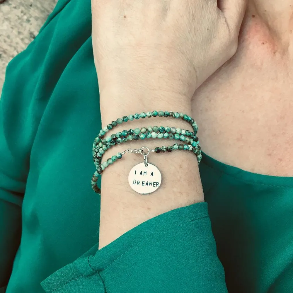 I am a ... - Affirmation Wrap Bracelet Combo: I am a Survivor, I am a Warrior, I am a Dreamer, I am Enough.