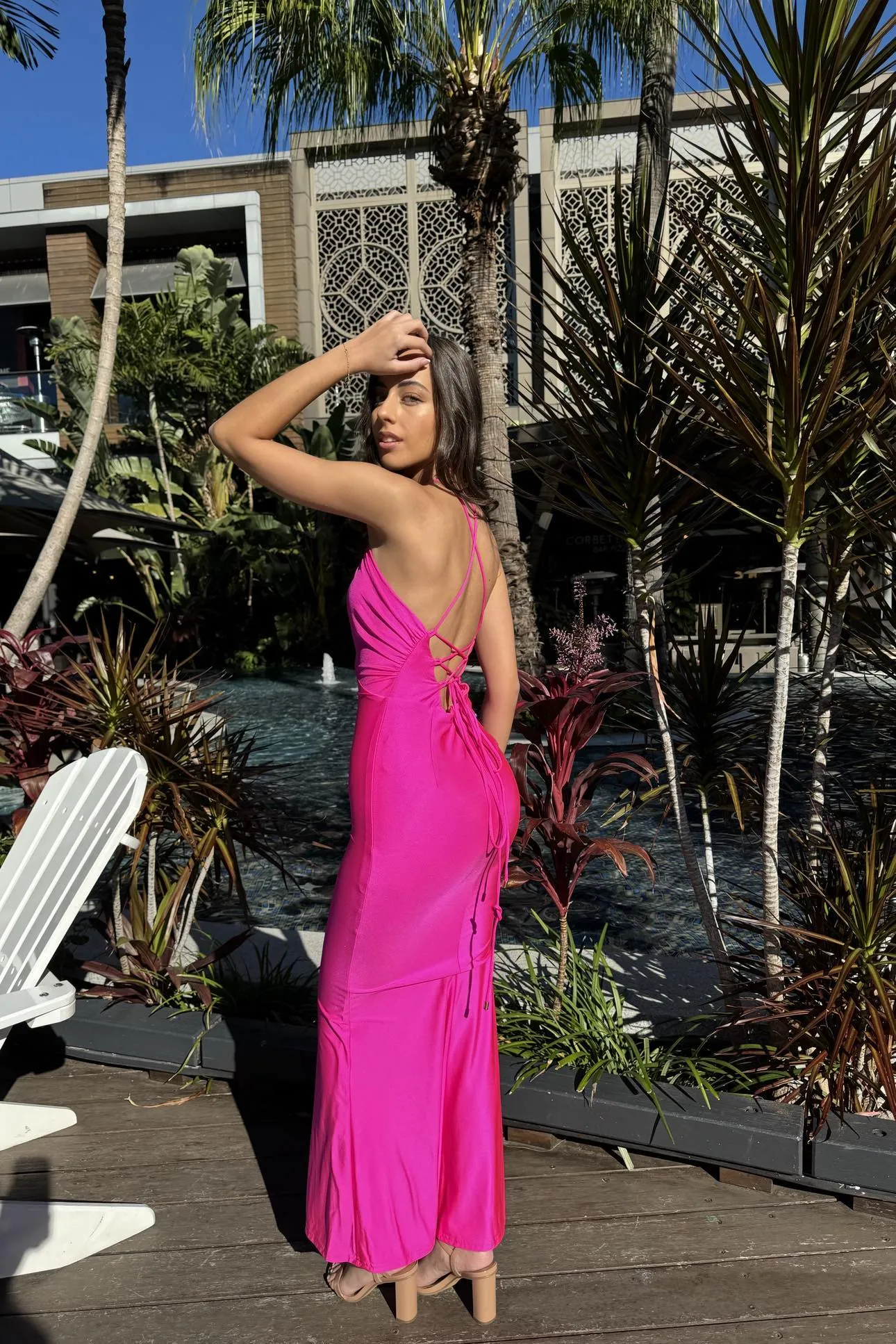 Joan Maxi Dress - Fuchsia