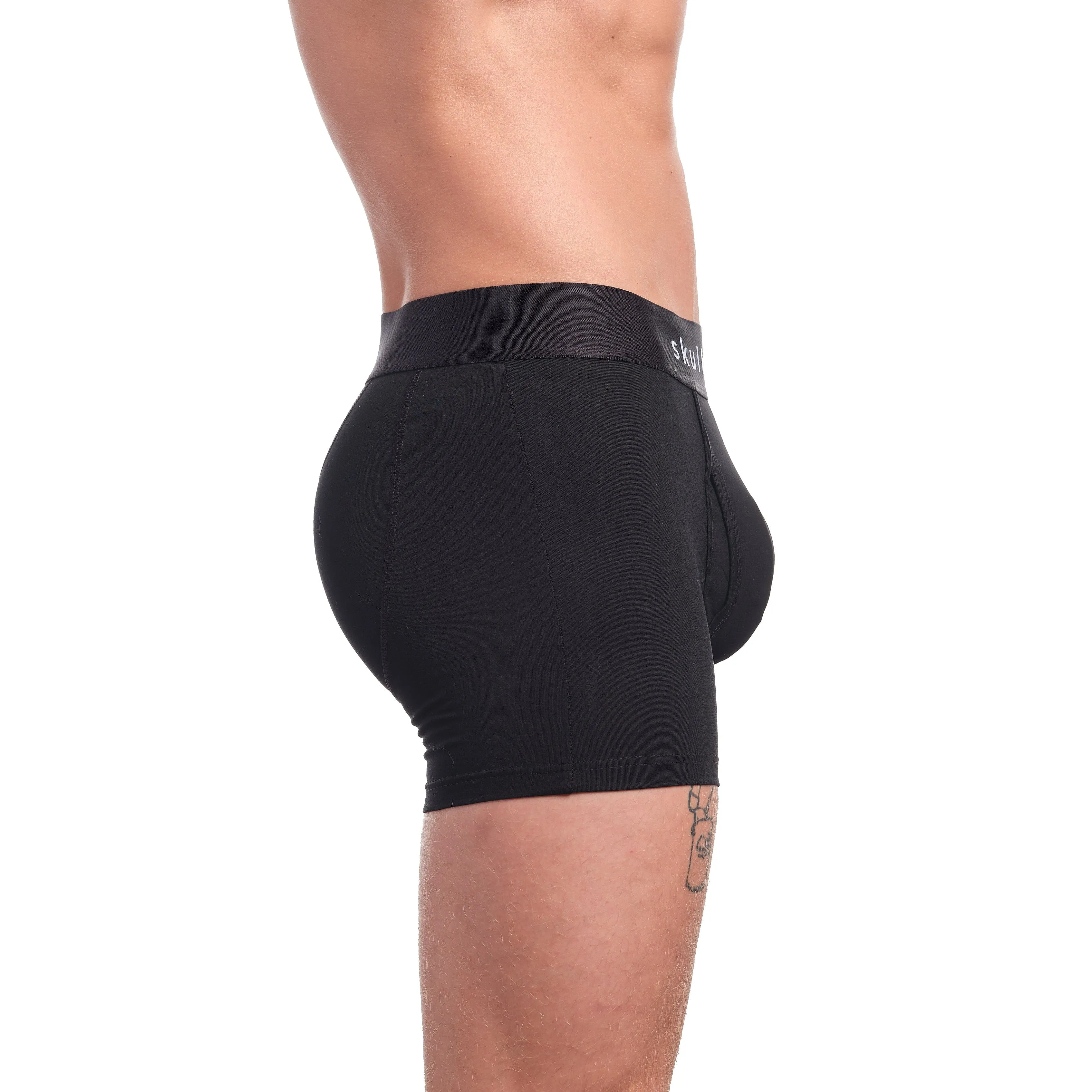 Just the Bones Boxer Brief Black