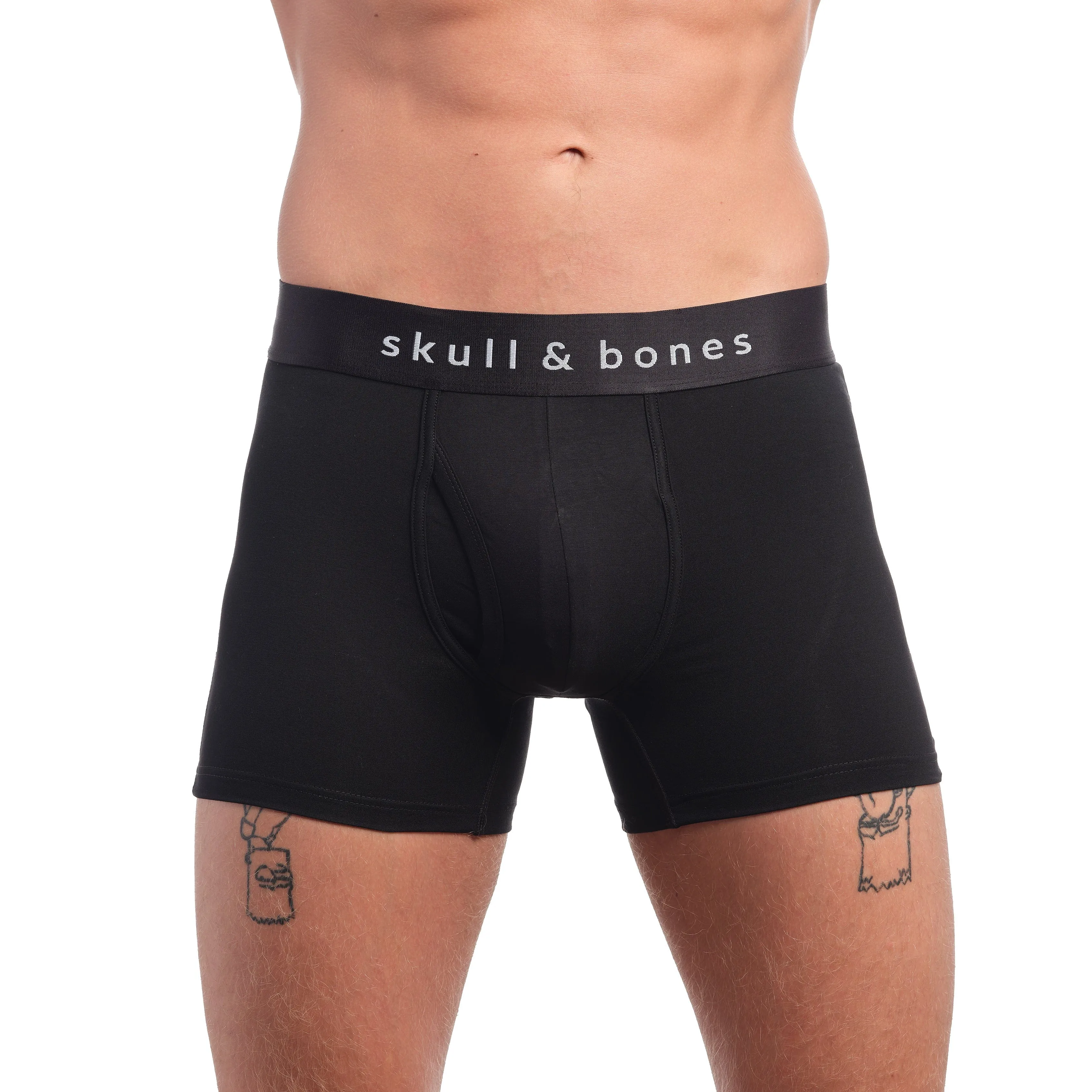 Just the Bones Boxer Brief Black