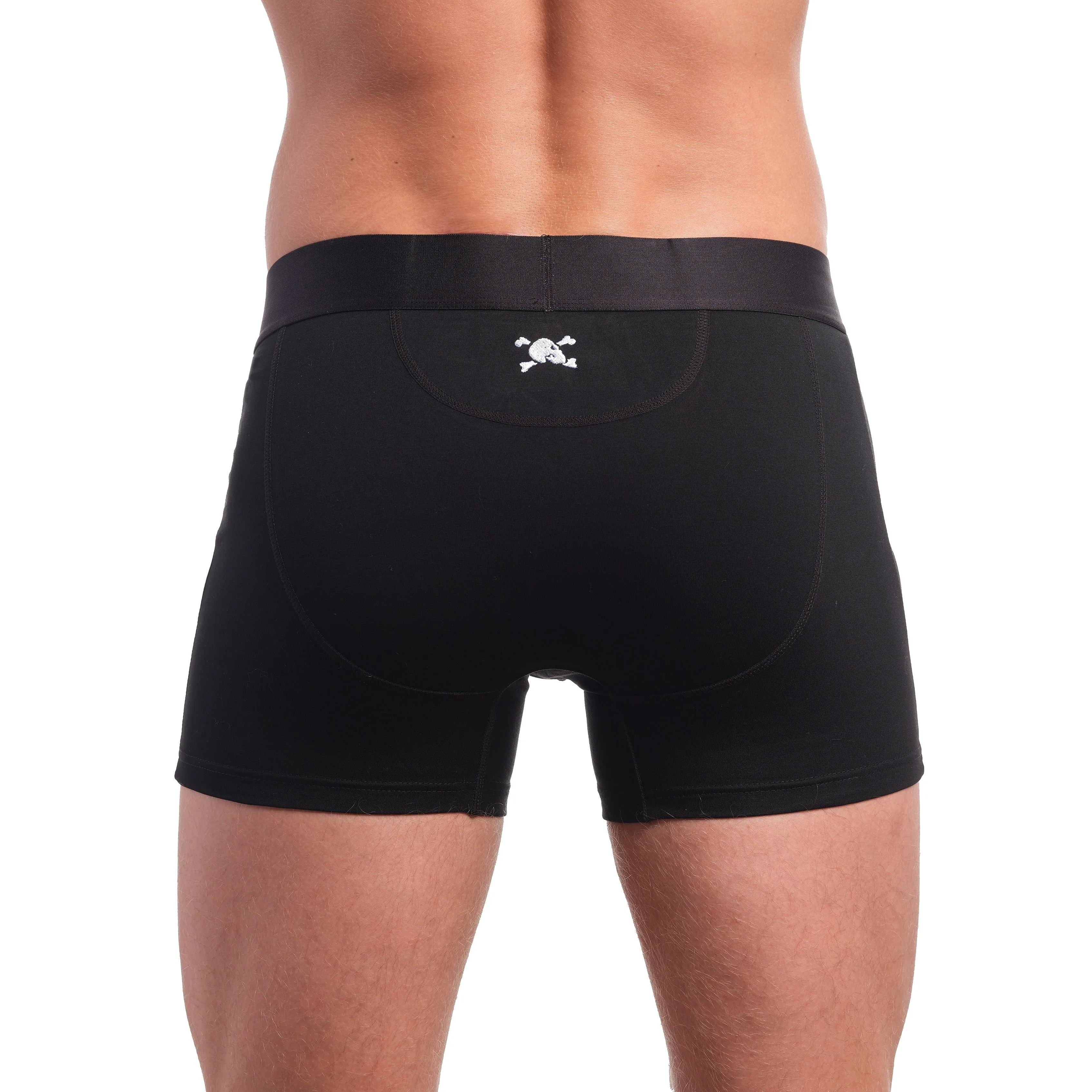 Just the Bones Boxer Brief Black