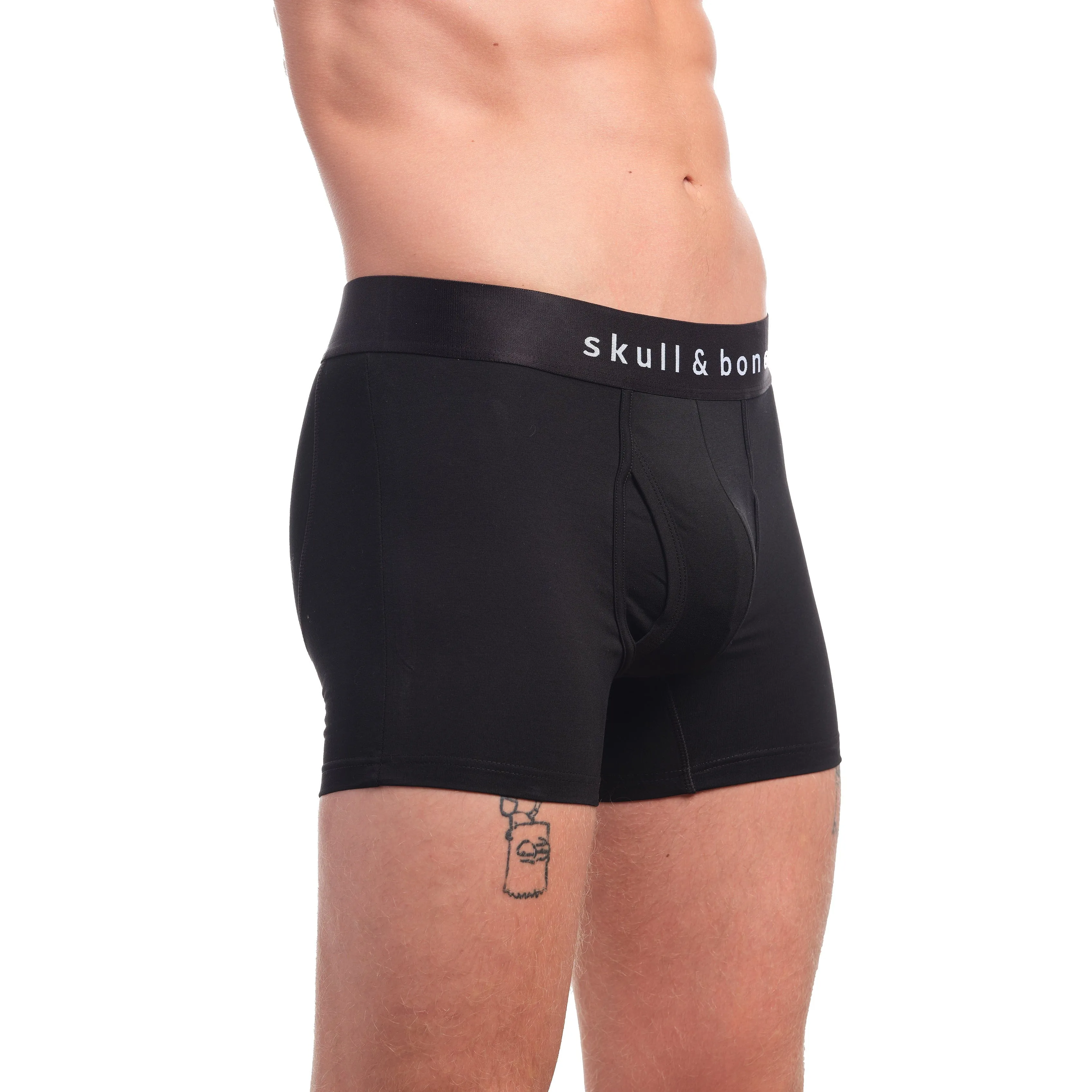 Just the Bones Boxer Brief Black