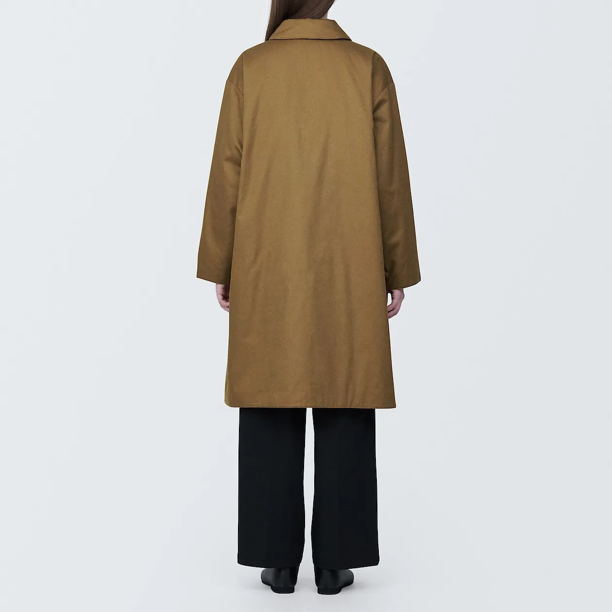 Kapok Blend Padded Long Coat