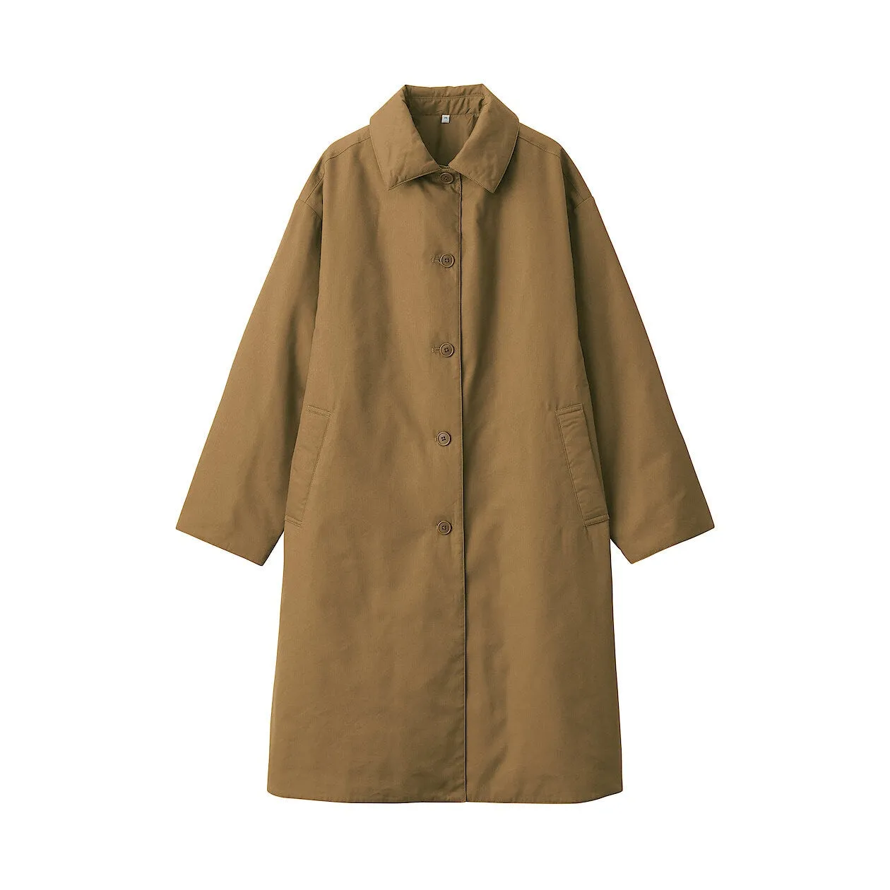 Kapok Blend Padded Long Coat