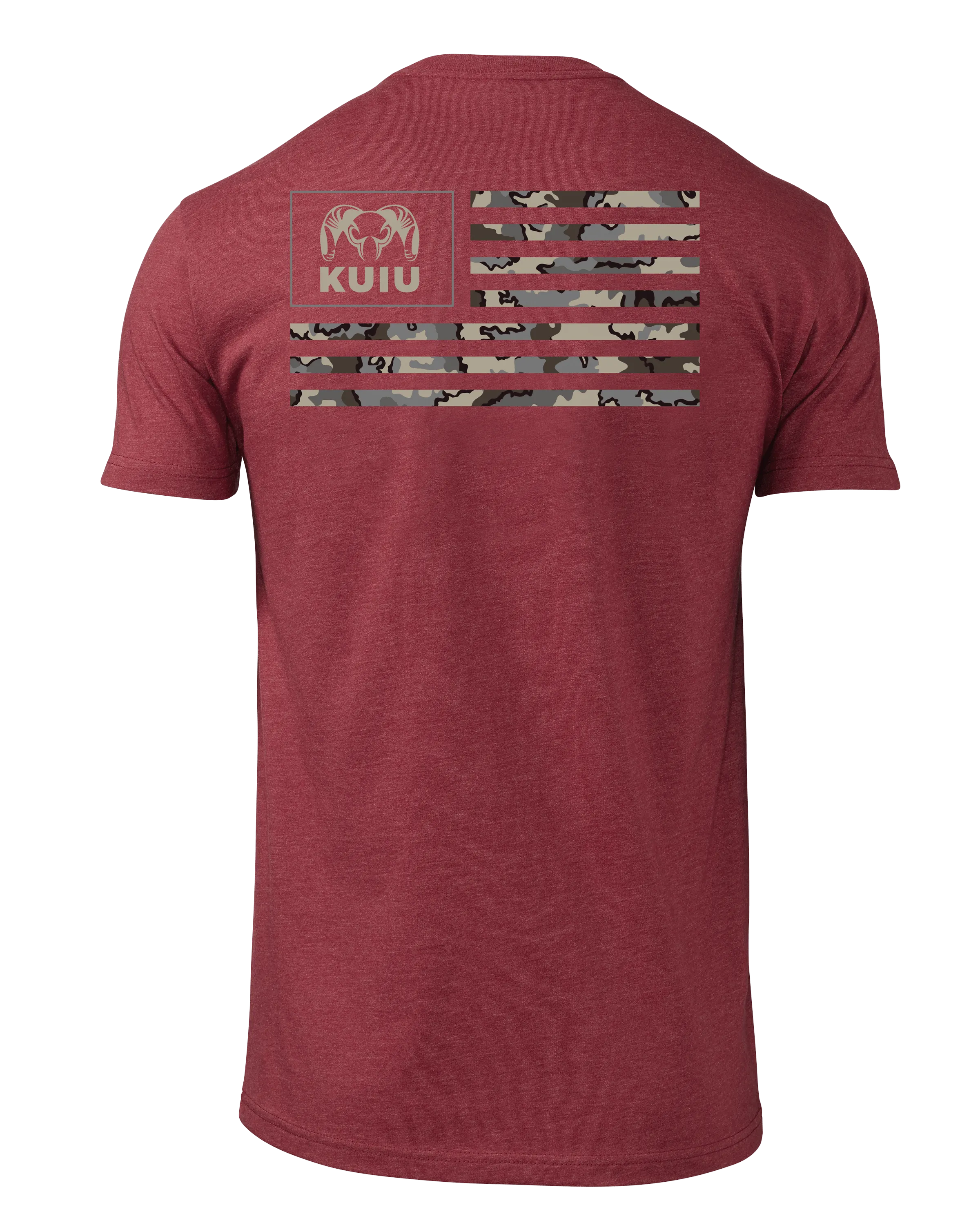 KUIU Vias Ram Flag T-Shirt | Cardinal