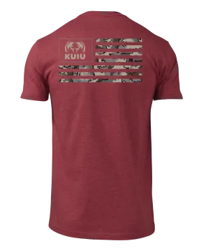 KUIU Vias Ram Flag T-Shirt | Cardinal