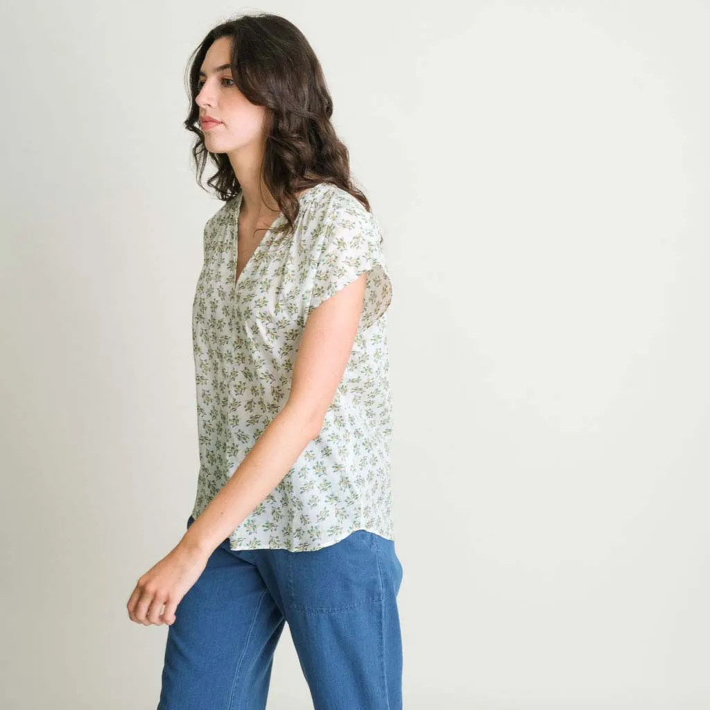 Kyra Cotton Relaxed Blouse | Summer Meadow