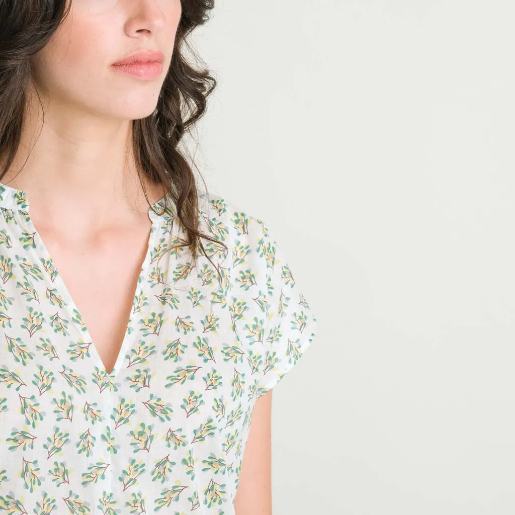 Kyra Cotton Relaxed Blouse | Summer Meadow