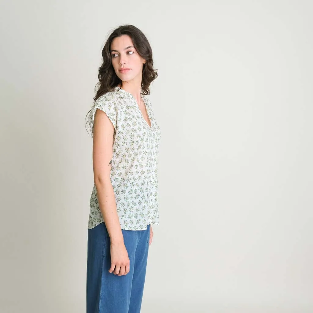 Kyra Cotton Relaxed Blouse | Summer Meadow