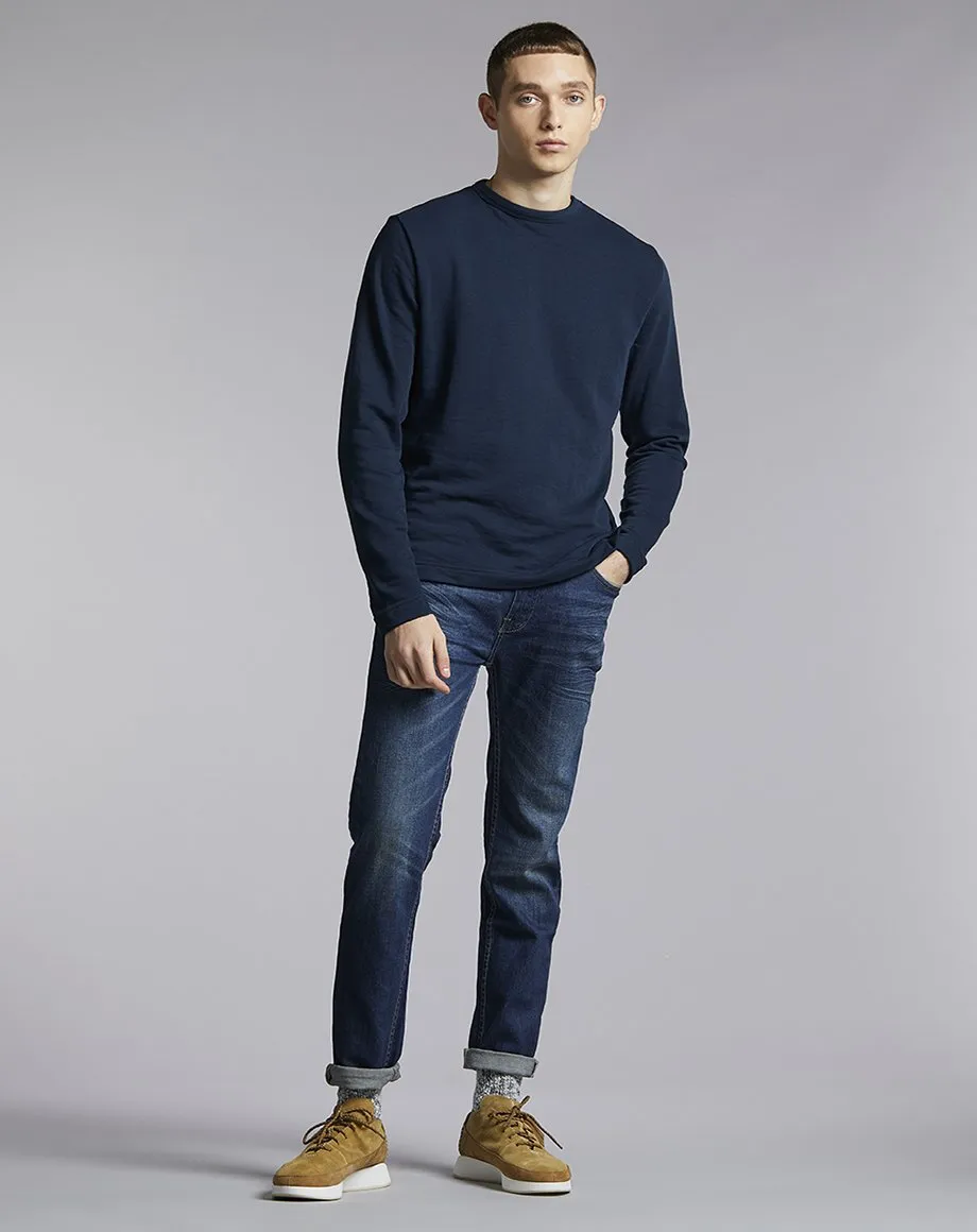 LAIRD HIGH NECK MENS SWEATSHIRT | NAVY