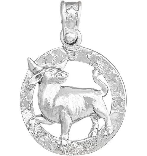 Large Taurus Zodiac Charm