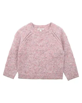 LILAC MARL SPOT KNITTED JUMPER 3-7 YRS