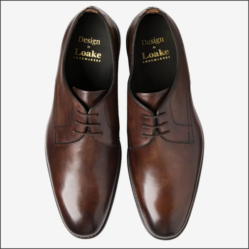 Loake Atherton Dark Brown Shoe*