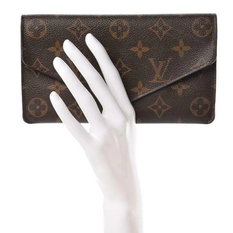 Louis Vuitton Brown Monogram Jeanne Fuchsia Wallet