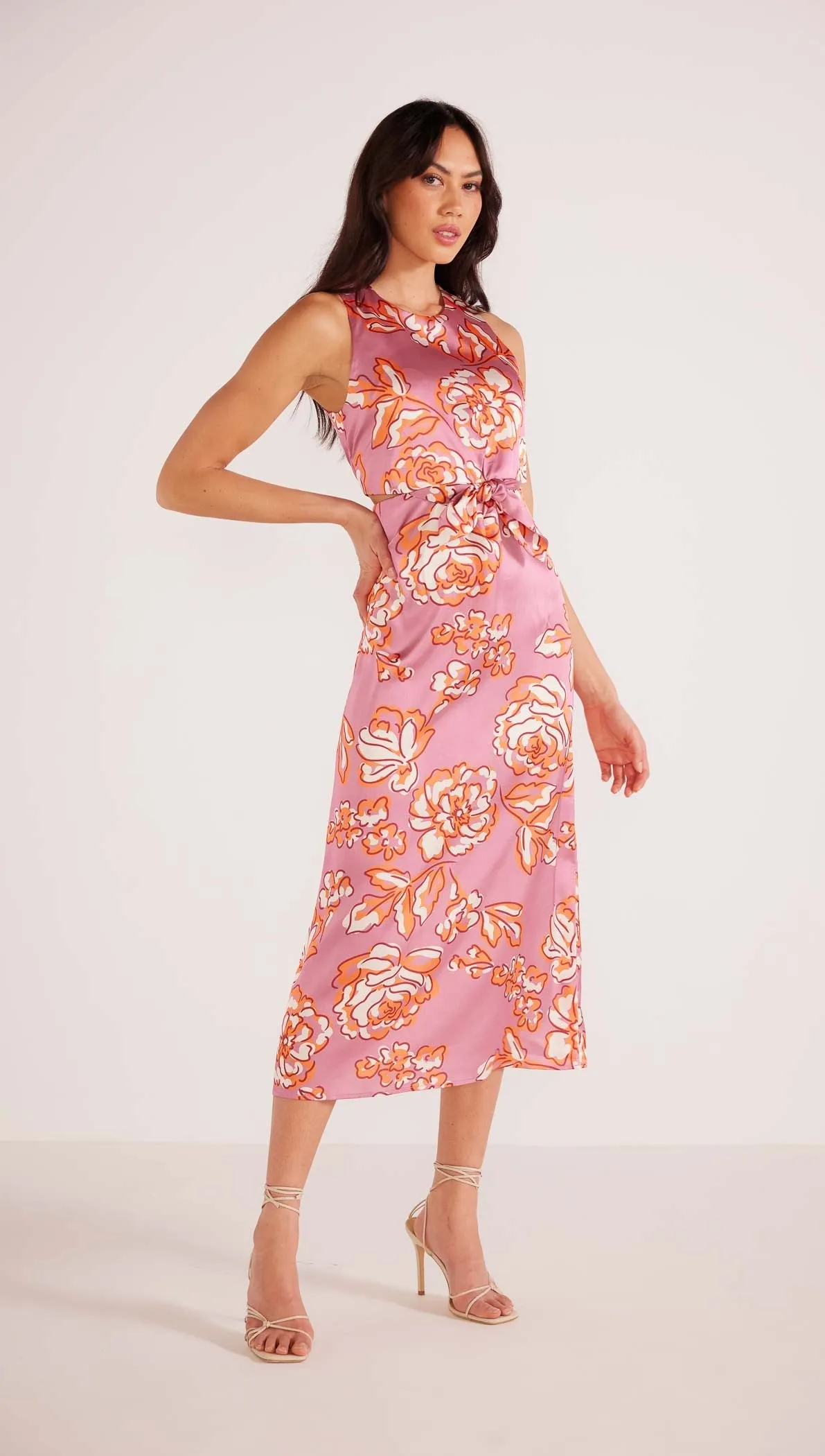 Mandevilla Tie Midi Dress