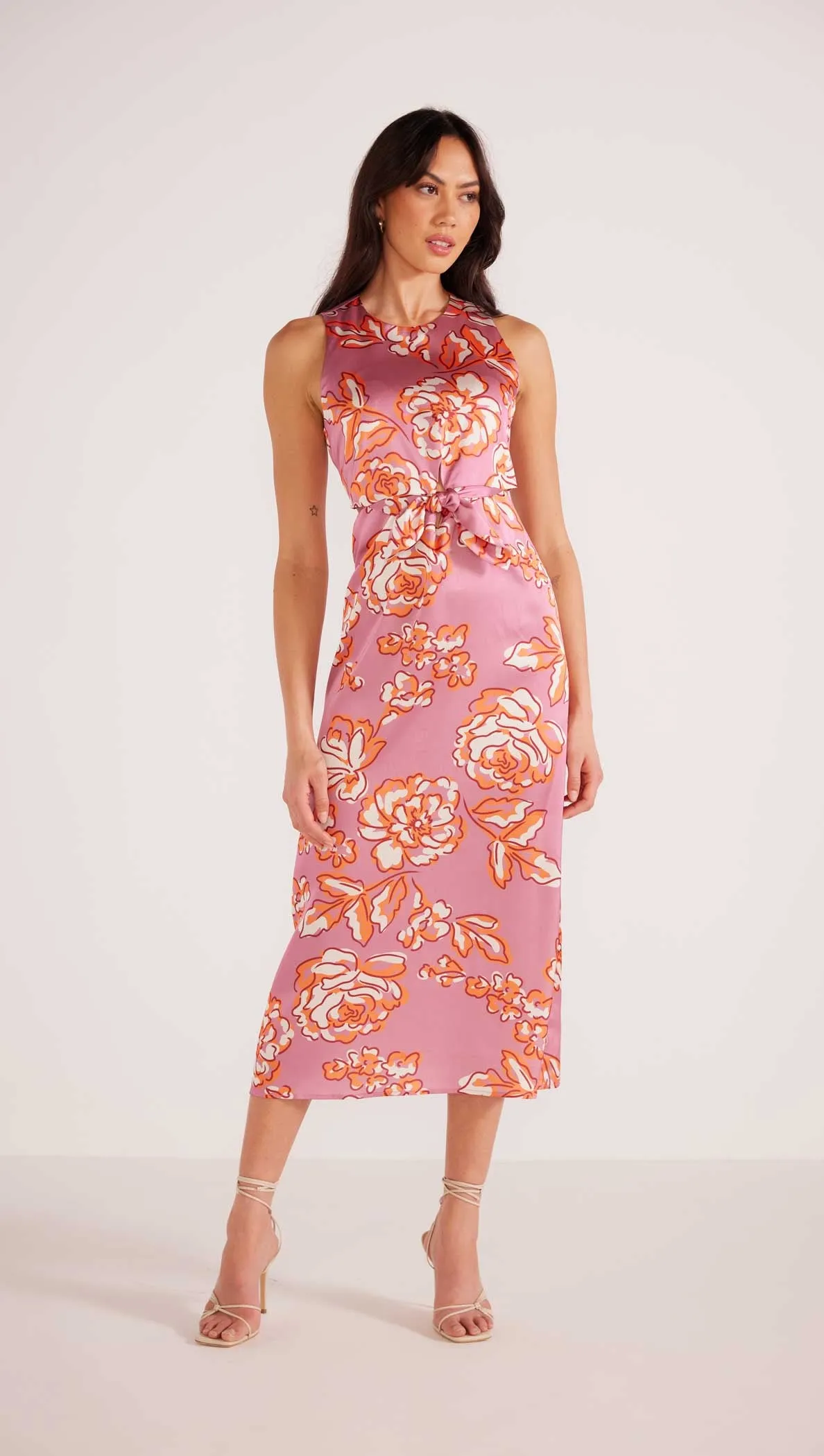 Mandevilla Tie Midi Dress