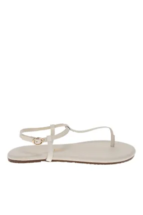 Mariana Cream Leather Sandal