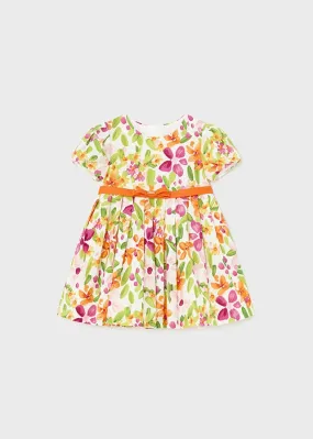 Mayoral Baby Girl Satin Printed Dress