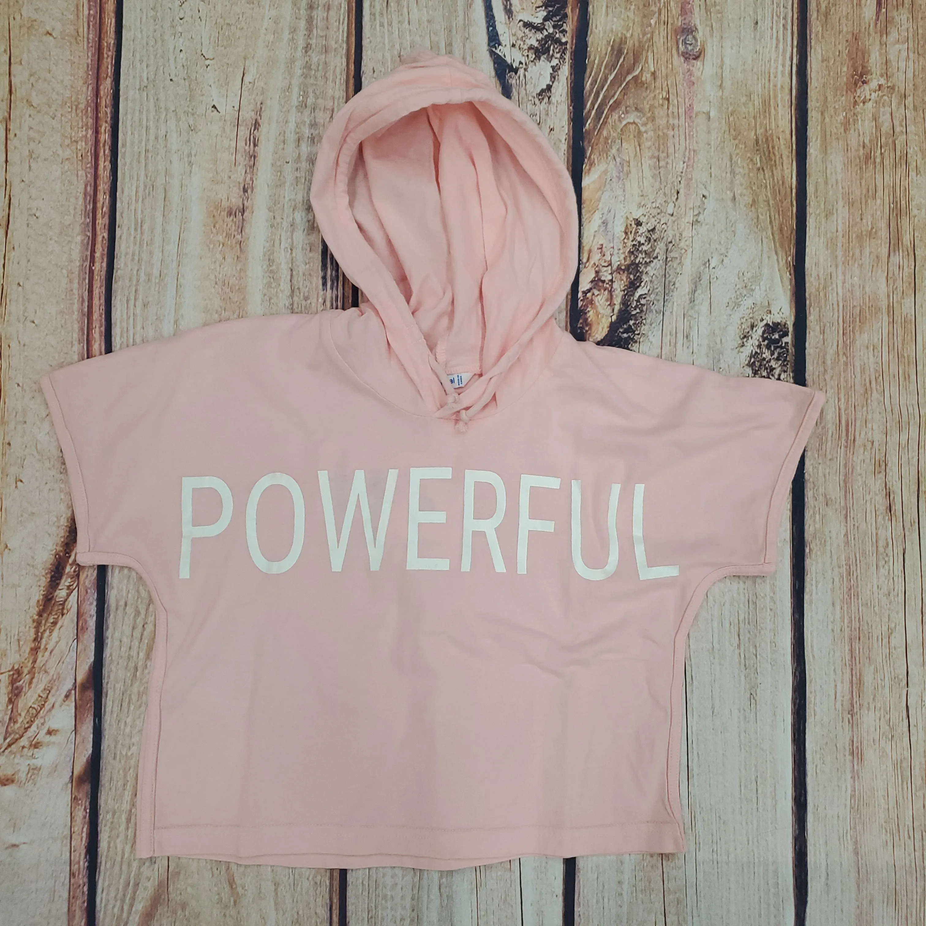 Mayoral Pink Powerful Hood Crop Top