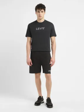 Men's Black Regular Fit Shorts