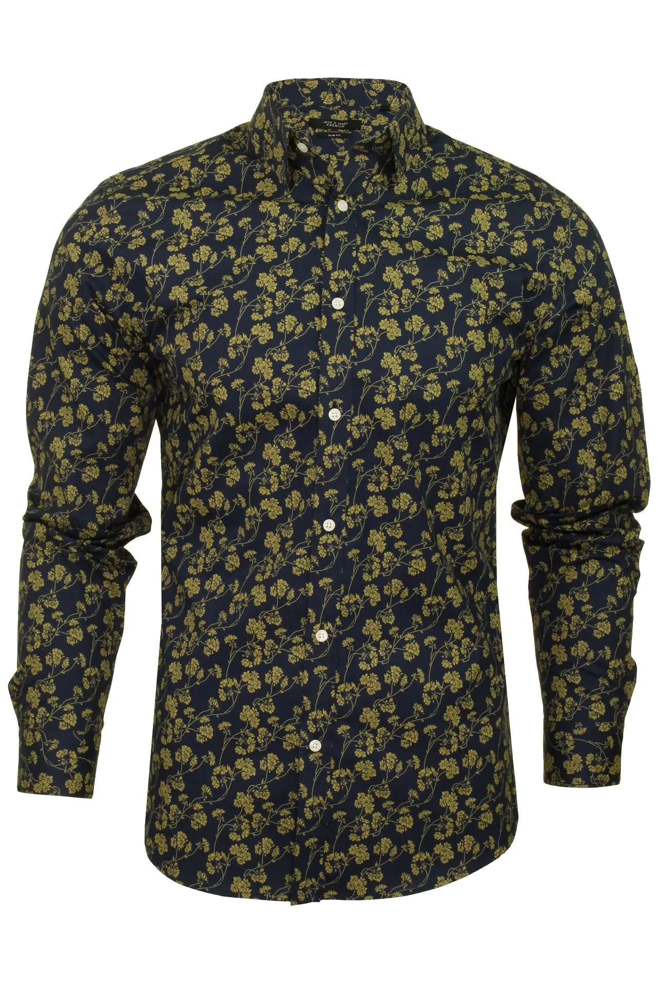 Mens Jack & Jones Floral Long Sleeved Shirt 'JPR ARIZONA'