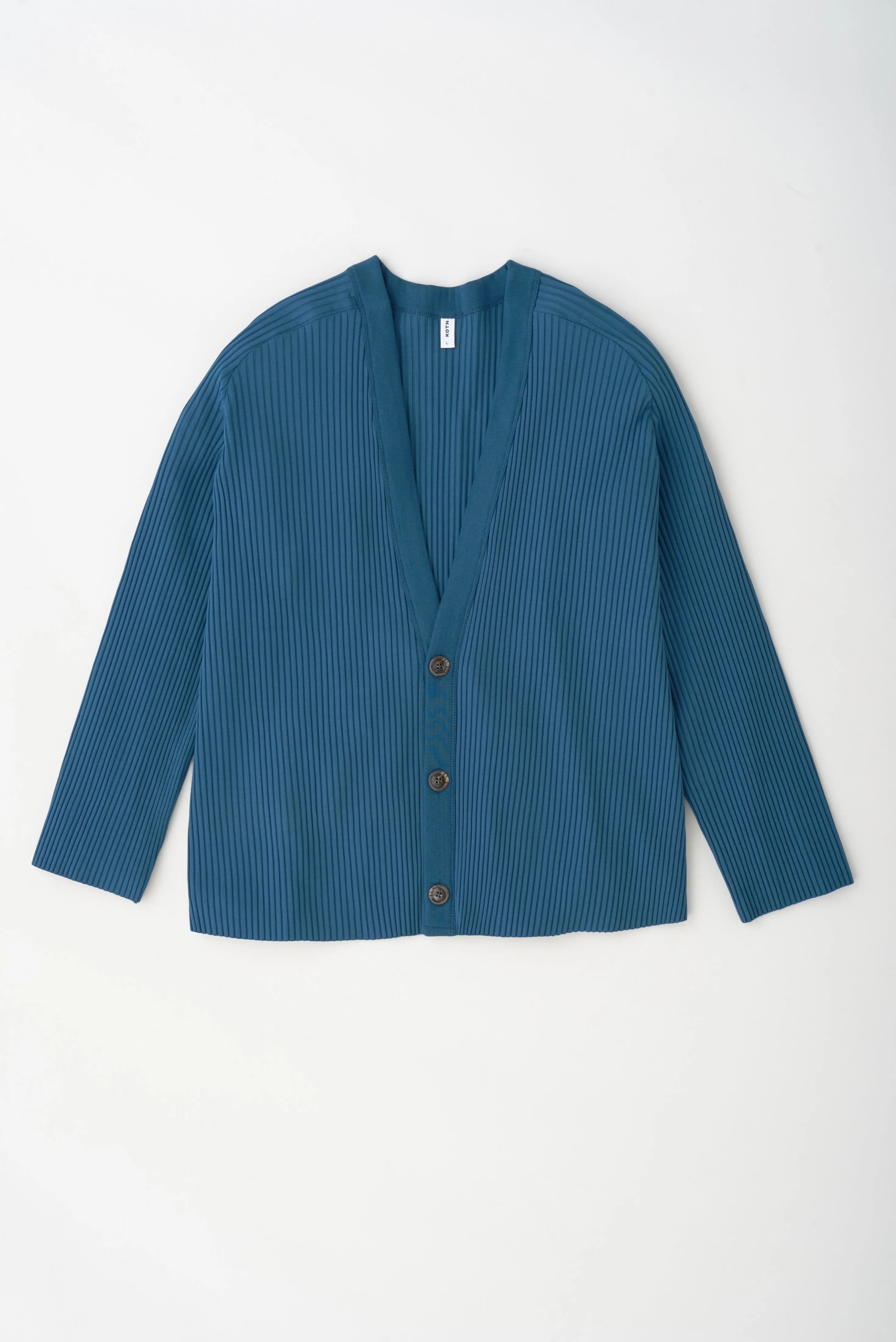 Men's Nile Rib Cardigan in Marine Blue